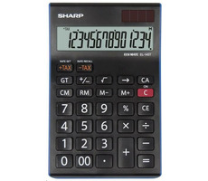 SHARP EL-145TBL černá / stolní kalkulačka