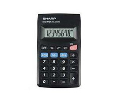SHARP EL-233SBBK / kapesni kalkulačka / osmimístná