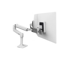 ERGOTRON LX Desk Dual Direct Arm bílá / Stolní rameno pro 2 monitory až 25"