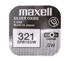 Maxell Silver Oxide Nenabíjecí knoflíková baterie 321 / 1ks / Blistr
