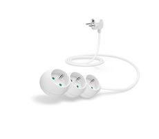CONNECT IT prodlužovací kabel 230V 3 zásuvky 1.5 m bez vypínače bílá