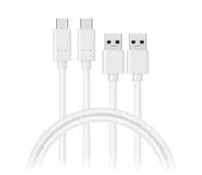 CONNECT IT Wirez USB-C (Type C) - USB 1m bílá / 2 ks v balení