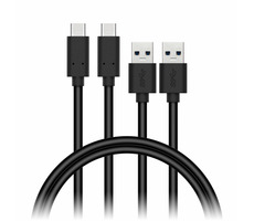 CONNECT IT Wirez USB-C (Type C) - USB 1m černá / 2 ks v balení