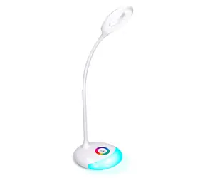 Solight WO44 LED stolní lampička nabíjecí 5W / RGB podsvícení / stmívatelná / USB napájení
