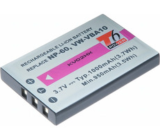 T6 Power Baterie NP-60 / KLIC-5000 / NP-30 / LI-20B / 1000mAh / černá