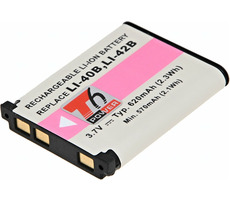T6 Power Baterie Olympus Li-40B / Li-42B / D-Li63 / EN-EL10 / NP-45 / NP-80 / KLIC-7006 / D-Li108 / 620mAh