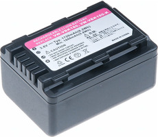 T6 Power Baterie pro Panasonic VW-VBK180 / 1720mAh / černá