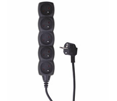 EMOS prodlužovací šňůra P0513C - 5 zásuvek / 3m / černá