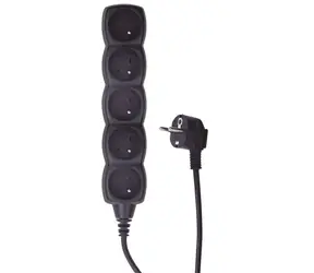 EMOS prodlužovací šňůra P0513C - 5 zásuvek / 3m / černá