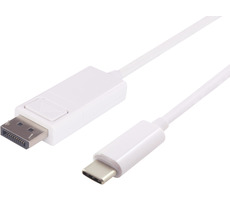 MicroConnect kabel USB3.1 C (M) - DisplayPort V1.2 (M) / 4K*2K@60Hz / 1m / bílá