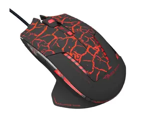E-BLUE Mazer Pro (EMS600BKCA-IU) černo-červená / Herní optická myš / 2500DPI / 6 tlačítek / 1 kolečko / drátová (USB)