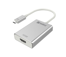 Sandberg USB-C do HDMI konvertor / stříbrný