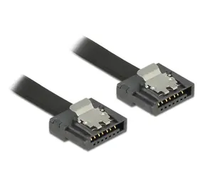 DeLock kabel SATA FLEXI 6 Gb/s 30 cm černá
