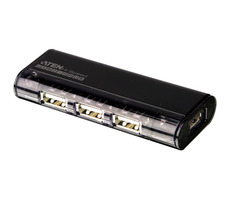 ATEN USB 2.0 HUB / 4-portový bez napájení / magnetický / stříbrný