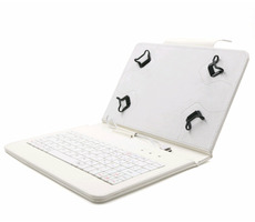 C-TECH PROTECT pouzdro univerzální s klávesnicí pro 9.7"-10.1" tablety / FlexGrip / NUTKC-04 / bílý