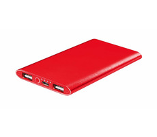 OMEGA PowerBank 5000mAh / Li-pol / 2xUSB (1A + 2.1A) / červená