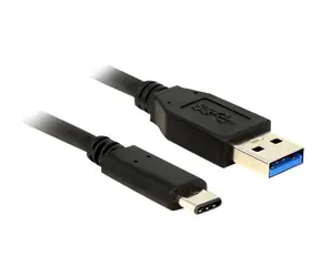 DeLock Kabel SuperSpeed USB 10 Gbps (USB 3.1, Gen 2) Typ A samec > USB Type-C samec 1 m černá