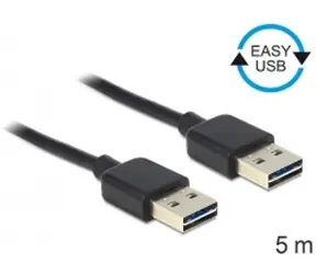 DeLock Kabel EASY-USB 2.0-A samec > samec / 5 m