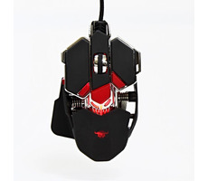 Red Fighter / Herní optická myš / 4000DPI / 10tlačítek / 1 kolečko / drátová (USB) / černá