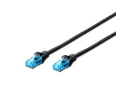 DIGITUS Ecoline Patch Cable černý 2m / UTP / CAT 5e / AWG 26:7