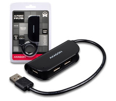 AXAGON HUE-X4B, 4x USB2.0 READY hub, černý