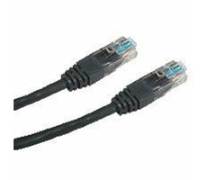 DATACOM Patch kabel UTP CAT5E 0.25m černý