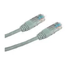 DATACOM Patch kabel 5m / UTP / CAT5E / RJ45 / šedý