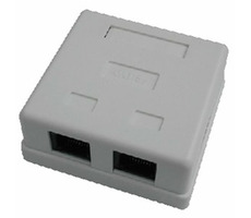 DATACOM Dvojzásuvka nad omítku CAT5E / 2 x RJ45 / UTP