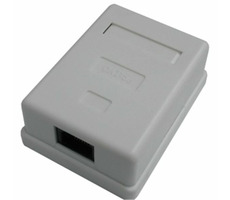 DATACOM Jednozásuvka nad omítku / 1 x RJ45 / CAT5E / UTP