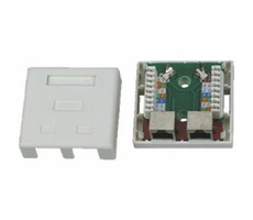 DATACOM STP dvojzásuvka (nad omítku) CAT5E / 2 x RJ45