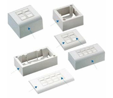 DATACOM Datová zásuvka UTP 2xRJ45 CAT5E (pod i nad omítku)