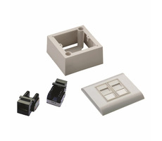 DATACOM Datová zásuvka UTP 2xRJ45 CAT6 (pod i nad omítku)