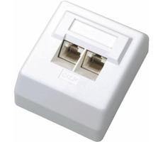 DATACOM UTP dvojzásuvka nad omítku CAT5E