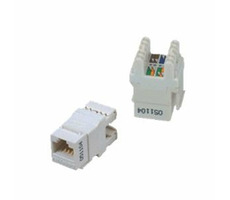 DATACOM UTP Keystone CAT6 bílá / Dual Slim / zadní zářez