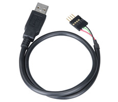 AKASA kabel externí USB na interní USB konektor / ext. USB (A)- interní 4pin na desce / 40cm