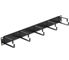 DeLock 19" Panel pro organizaci kabelů / Černý