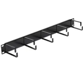 DeLock 19" Panel pro organizaci kabelů / Černý
