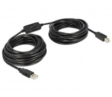 Delock kabel USB 2.0 typ A samec > USB 2.0 typ B samec / 20 m
