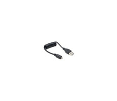 Gembird micro USB 2.0 kabel / 0.6m / stočený / černý