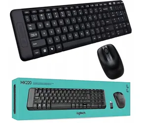 Logitech MK220 / Klávesnice /  Černá / USB / US / Černá