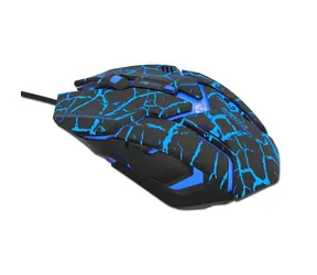 E-BLUE Myš Auroza Gaming (MMEBE39UGB0R) černá / herní / optická / 4000DPI / 6tl. / 1 kolečko / drátová (USB)