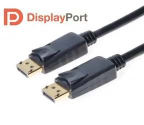 PremiumCord DisplayPort 1.2 4K přípojný kabel M-M zlacené konektory 0.5m