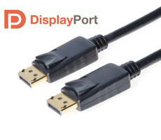 PremiumCord DisplayPort 1.2 4K přípojný kabel M-M zlacené konektory 1m