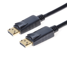 PremiumCord DisplayPort 1.2 4K přípojný kabel M-M zlacené konektory 2m