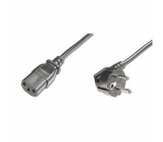 PremiumCord napájecí kabel 240V, délka 2m CEE7 pravoúhlý/IEC C13 černý