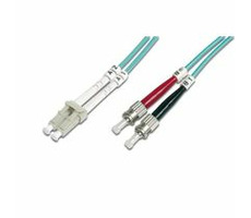 Digitus Fiber Optic Patch Cable, LC to ST,Multimode 50/125 µ, Duplex Length 2m, Class OM3