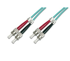 Digitus Fiber Optic Patch, ST to ST,Multimode 50/125 µ, Duplex, 1m, Class OM3