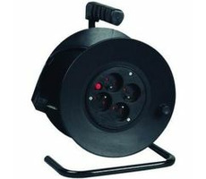 PremiumCord prodlužovací kabel 230V, 25m na bubnu, 4 zásuvky, 1,5mm2