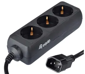 Equip Power Strip IEC Connector s 3x Schuko Socket pro UPS