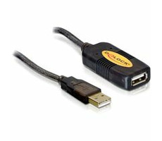 DeLock USB 2.0 kabel, prodlužující A-A samec/samice 10m, aktivní